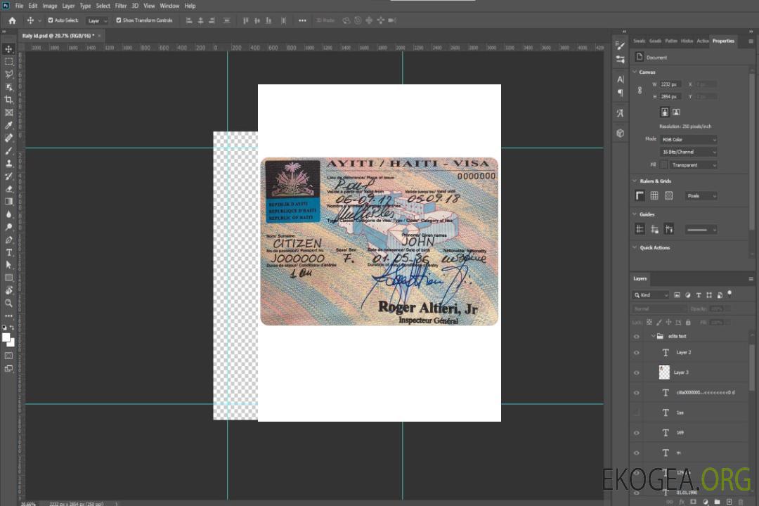 Visa HAÏTI template Visa HAÏTI template